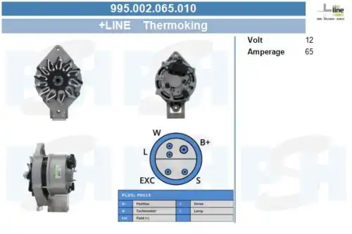 Генератор ! \CARRIER, THERMO KING 995.002.065.010 CV PSH
