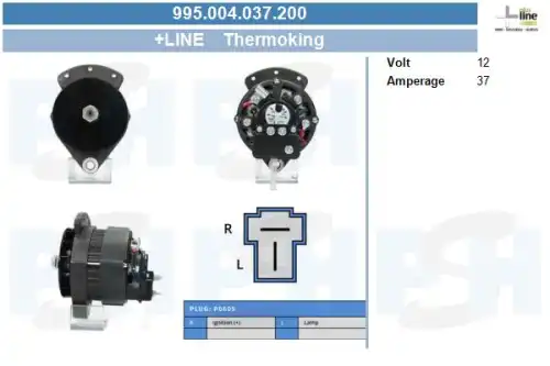 Генератор ! \CARRIER, CUMMINS, THERMO KING 995.004.037.200 CV PSH