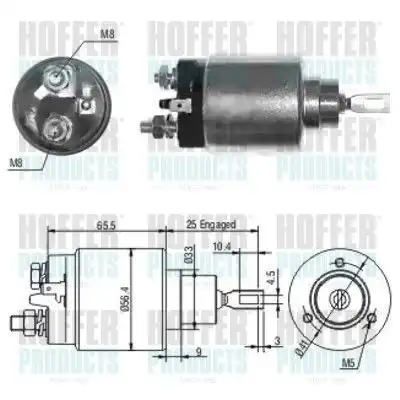 Стартер HOFFER 6646115