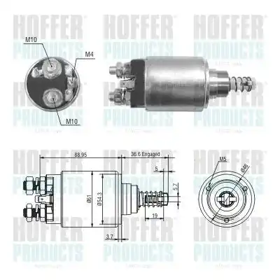 Тяговое реле, стартер ! \IVECO 6646312 HOFFER