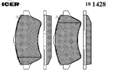 Тормозные колодки дисковые ICER 181428