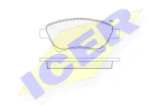 Тормозные колодки дисковые ICER 181579
