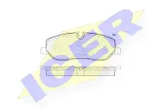 Тормозные колодки дисковые ICER 181660