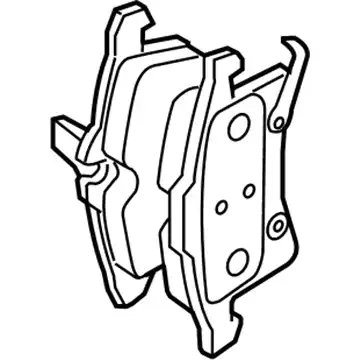 Тормозные колодки дисковые GM 93191893