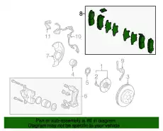 Тормозные колодки дисковые HONDA 45022SY8A01
