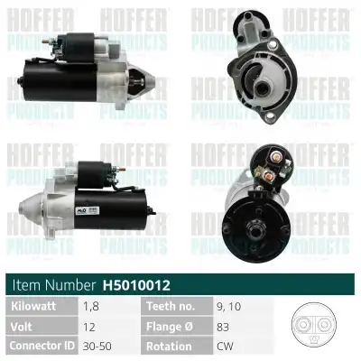 Стартер HOFFER H5010012