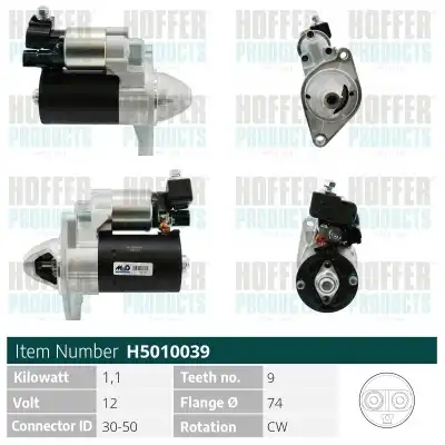 Стартер HOFFER H5010039