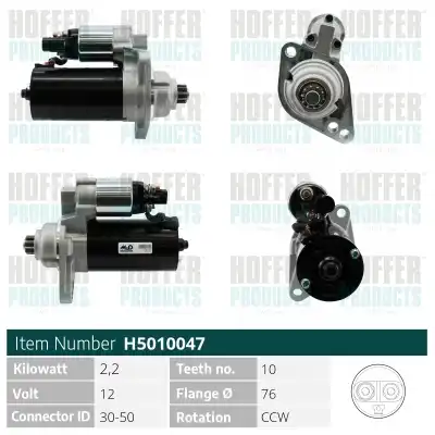 Стартер HOFFER H5010047