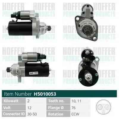 Стартер HOFFER H5010053