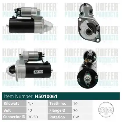 Стартер HOFFER H5010061
