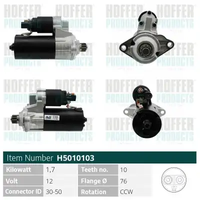 Стартер HOFFER H5010103