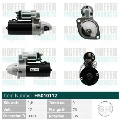 Стартер HOFFER H5010112