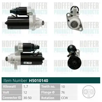 Стартер HOFFER H5010140