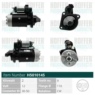 Стартер HOFFER H5010145