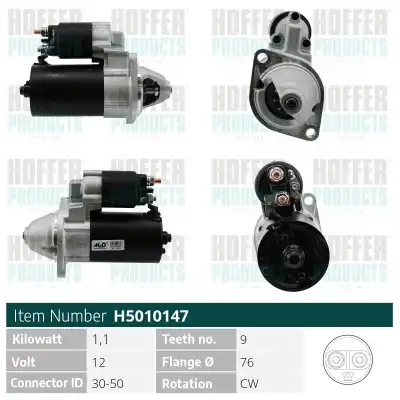 Стартер HOFFER H5010147