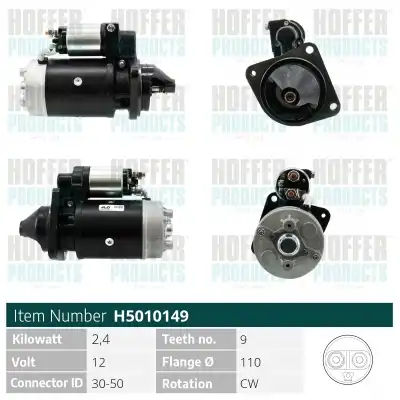 Стартер HOFFER H5010149