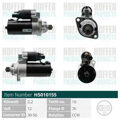 Стартер HOFFER H5010155