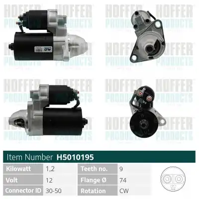 Стартер HOFFER H5010195
