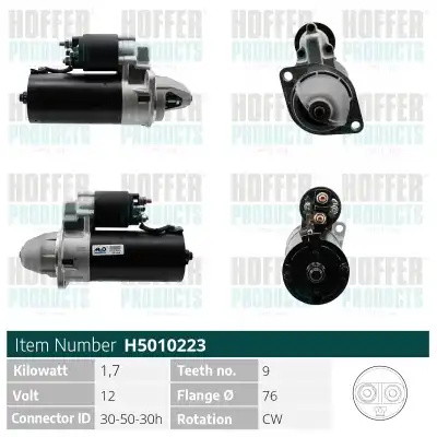 Стартер HOFFER H5010223