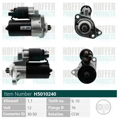 Стартер HOFFER H5010240