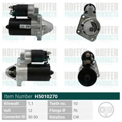 Стартер HOFFER H5010270