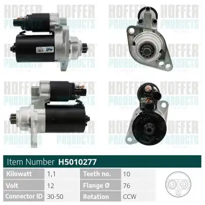 Стартер HOFFER H5010277