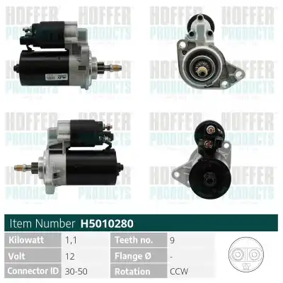 Стартер HOFFER H5010280