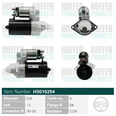 Стартер HOFFER H5010294