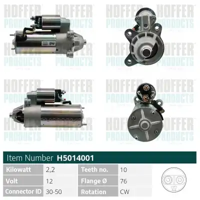 Стартер HOFFER H5014001