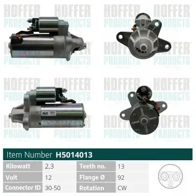 Стартер HOFFER H5014013
