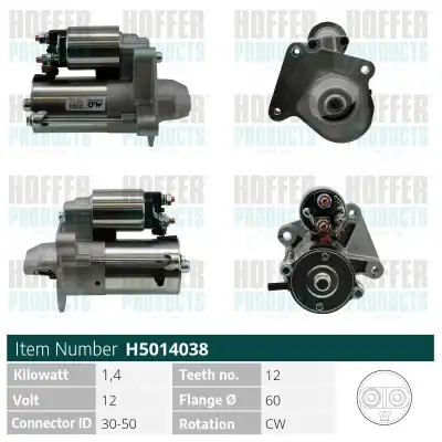Стартер HOFFER H5014038