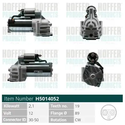 Стартер HOFFER H5014052