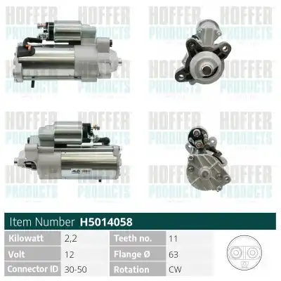 Стартер HOFFER H5014058