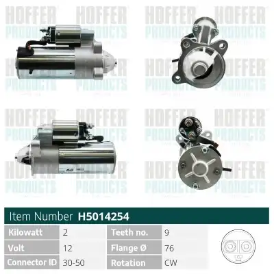 Стартер HOFFER H5014254