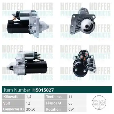 Стартер HOFFER H5015027
