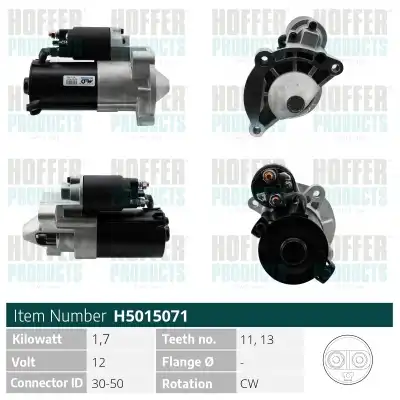 Стартер HOFFER H5015071