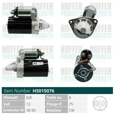 Стартер HOFFER H5015076