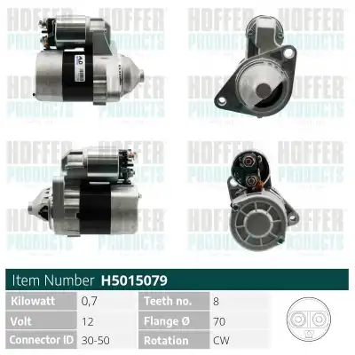 Стартер HOFFER H5015079