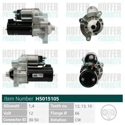 Стартер HOFFER H5015105