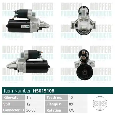 Стартер HOFFER H5015108