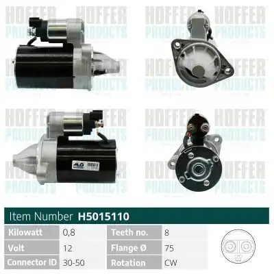 Стартер HOFFER H5015110