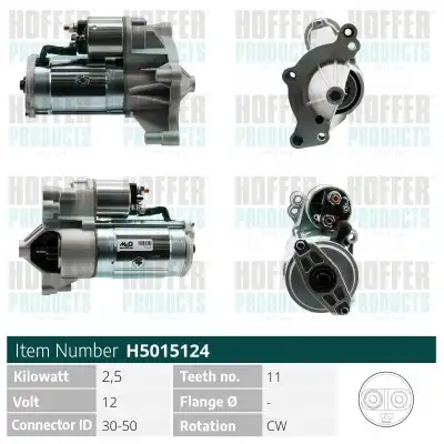 Стартер HOFFER H5015124