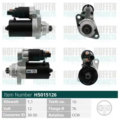 Стартер HOFFER H5015126