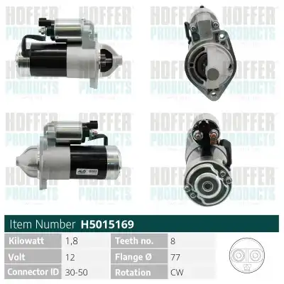Стартер HOFFER H5015169