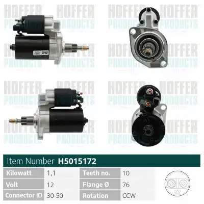 Стартер HOFFER H5015172