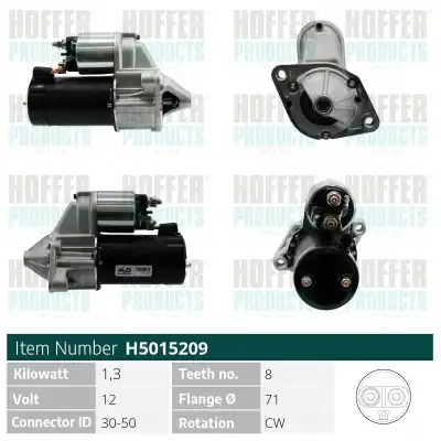 Стартер HOFFER H5015209