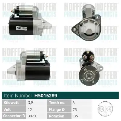 Стартер HOFFER H5015289