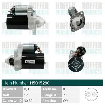 Стартер HOFFER H5015290