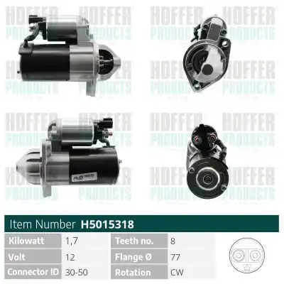 Стартер HOFFER H5015318