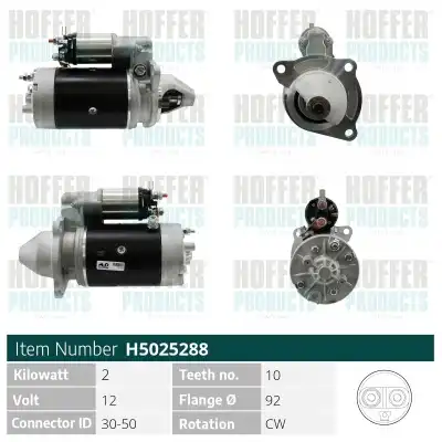 Стартер HOFFER H5025288